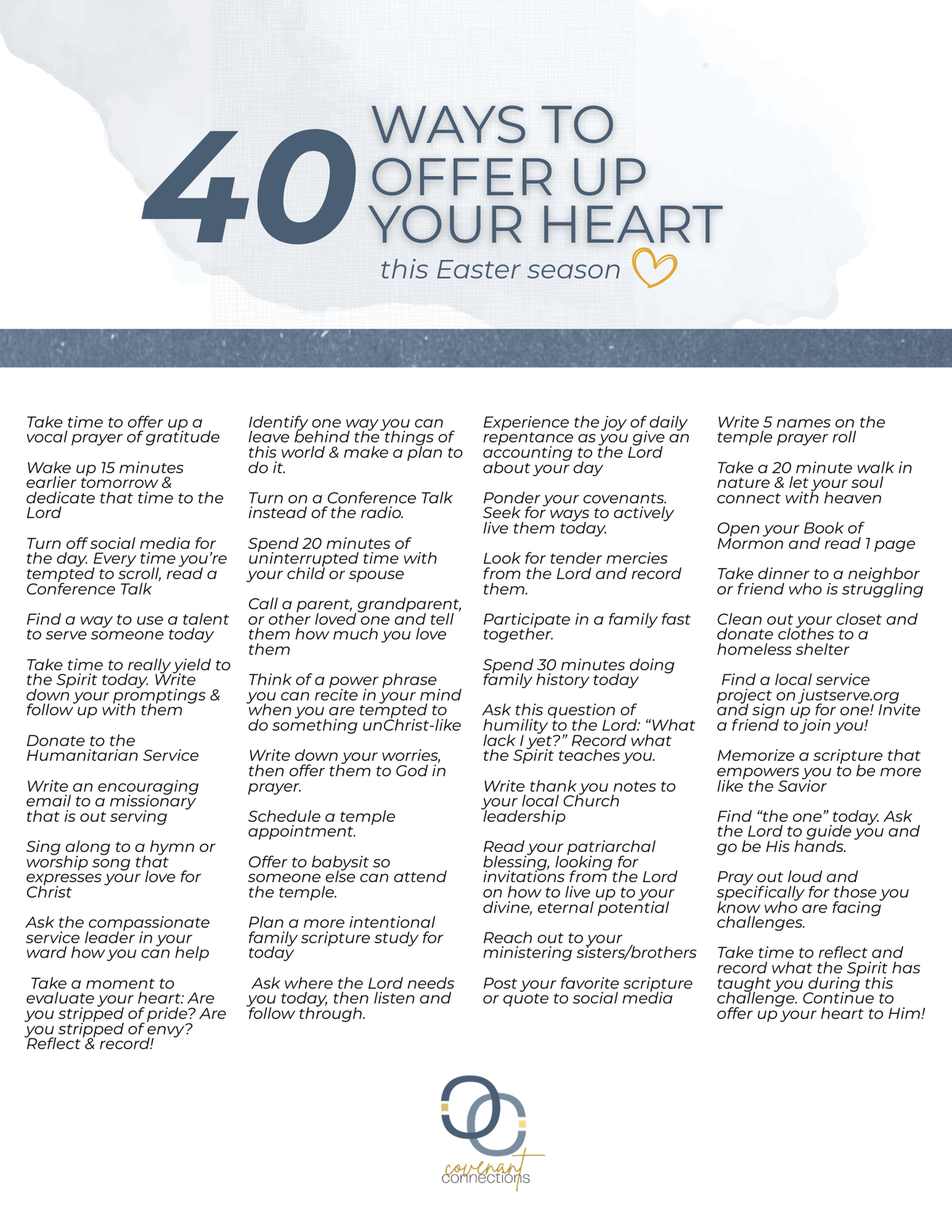 Offer Up: Consecrating our Hearts to Christ this Easter Season