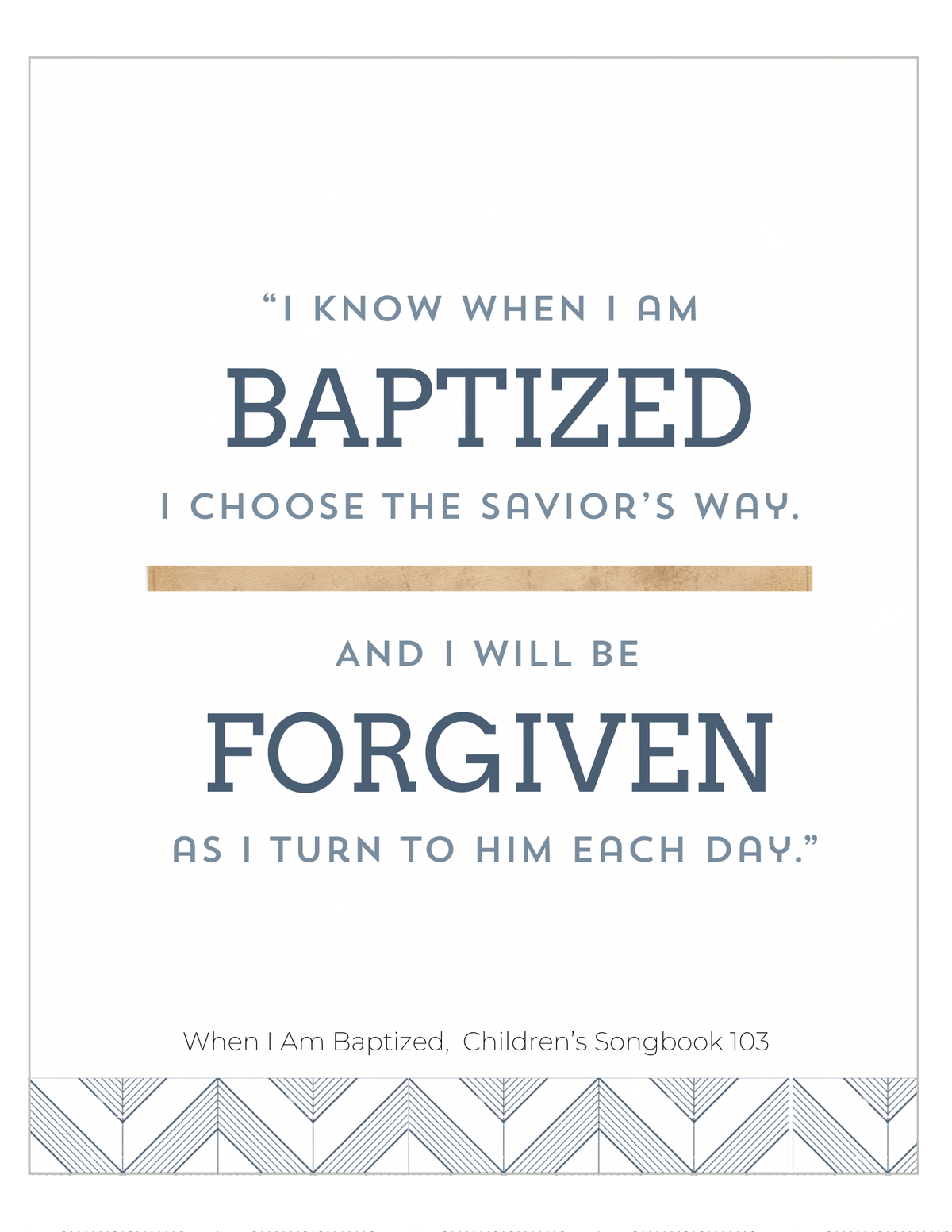 When I Am Baptized