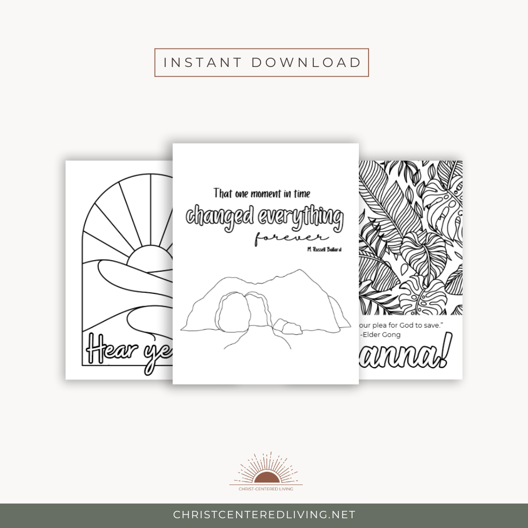 Christ-Centered Easter Coloring Pages