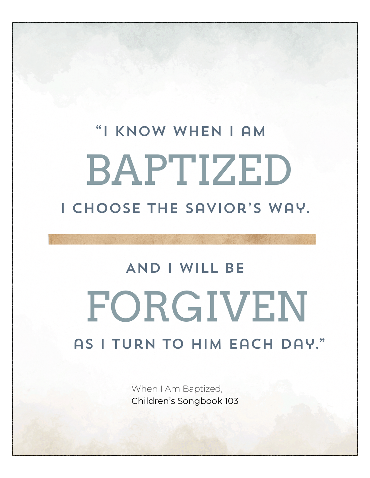 When I Am Baptized